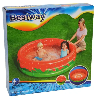 Bestway Basen dmuchany Truskawka 1.68m x 38cm