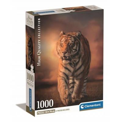 Clementoni puzzle 1000 el Compact Tiger