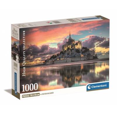 Clementoni puzzle 1000 el Compact Le Magnifique Mont Saint-Miche
