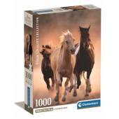 Clementoni puzzle 1000 el Compact Running Horses