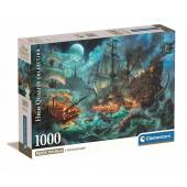 Clementoni puzzle 1000 el Compact Pirates Battle