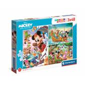 Clementoni puzzle 3x48 el SuperKolor Mickey Friends 