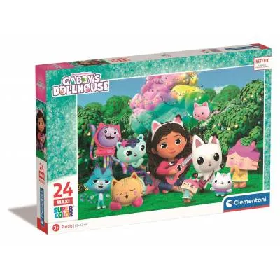 Clementoni puzzle 24 el maxi Super Kolor Domek Gabby