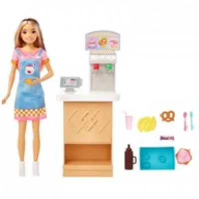 Lalka Barbie Skipper Bar z przekąskami HKD79