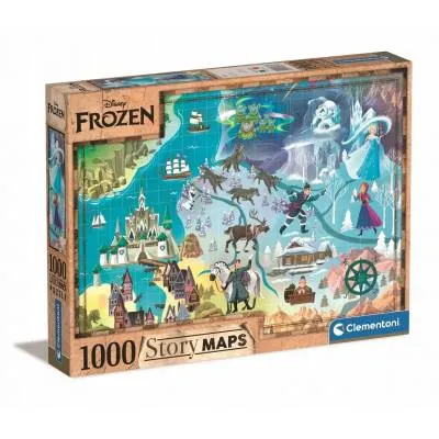 Clementoni puzzle 1000 el Story Maps Frozen 