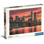 Clementoni puzzle 1500 el HQ East River at dusk