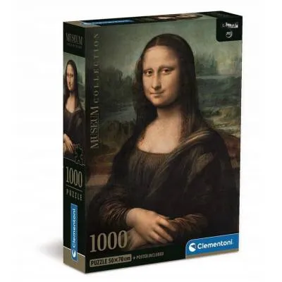 Puzzle Clementoni 1000 el Compact Museum Leonardo Gioconda