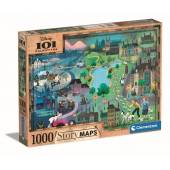 Clementoni puzzle 1000 el Story Maps 101 Dalmatyńczyków