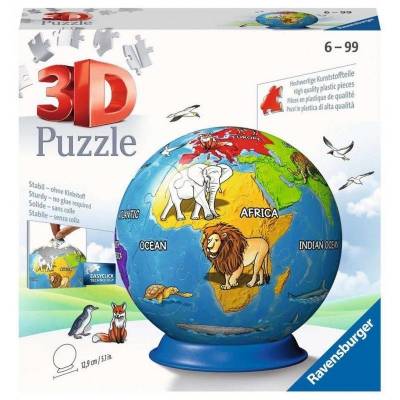 Ravensburger puzzle 3D Kula 72 el Dziecinny globus 