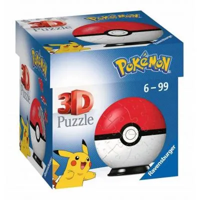 Ravensburger puzzle 3D Kula 54 el Pokemon czerwona