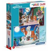 Clementoni puzzle 2x20 el Super Kolor Disney Animal
