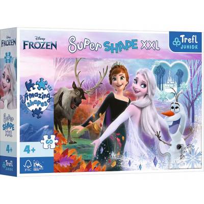 Trefl Puzzle 60 el XXL Tanczące siostry Disney Frozen