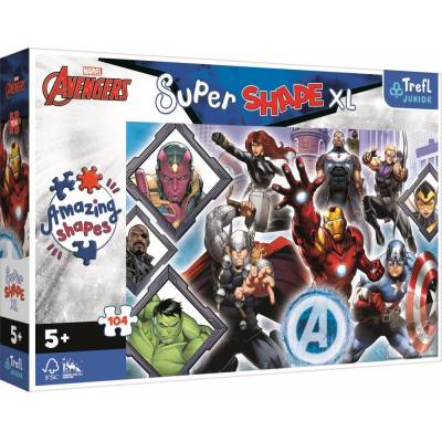 Puzzle 104 el XL Super Shape Twoi Ulubieńcy Avengers