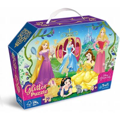 Trefl Puzzle w kuferku 70 elemetów Disney Princess