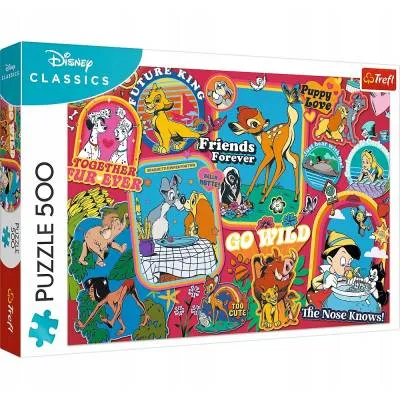 Trefl Puzzle 500 el Disney Na przestrzeni lat 