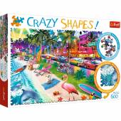 Trefl Puzzle 600 el Crazy Shapes Plaża w Miami