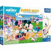 Trefl Puzzle 24 el Supermaxi Mickey w wesołym miasteczku