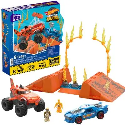 MEGA BLOKS KLOCKI HOT WHEELS TIGER SHARK HKF88 5+