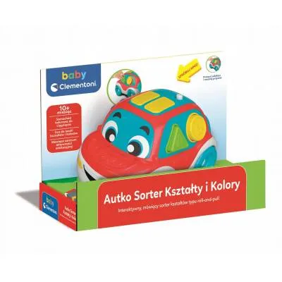 Clementoni Baby autko sorter kształty i kolory 