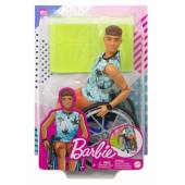 Barbie lalka Ken na wózku inwalidzkim