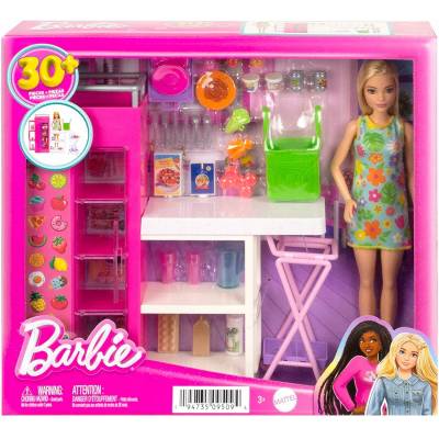 Barbie spiżarnia zestaw + lalka