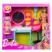 Barbie Salon fryzjerski Totally Hair Zestaw do zabawy + Lalka