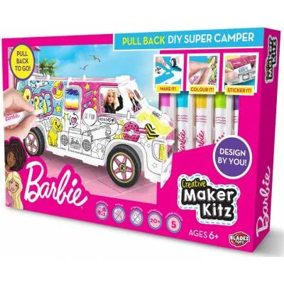 Barbie VAN - zestaw kreatyny z pisakami