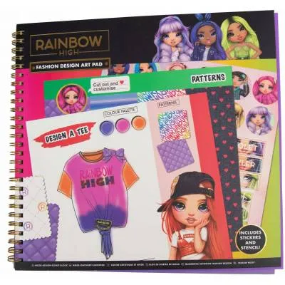 Kolorowanka z naklejkami MGA Rainbow High wielokolorowa