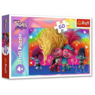Puzzle Trefl Trolls Przyjacielskie Trolle 60 el.