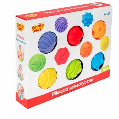 PIŁECZKI SENSORYCZNE PIŁKI EDUKACYJNE 6X SZT