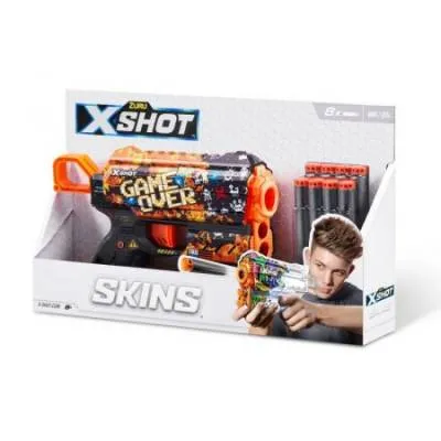 Zuru x-shot skins flux wyrzutnia 8 strz wzór E
