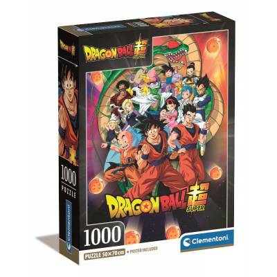 Clementoni puzzle 1000 el compact anime dragonball