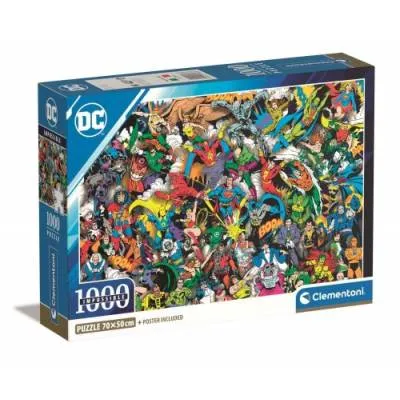 Clementoni puzzle 1000 el compact dc comics justice league