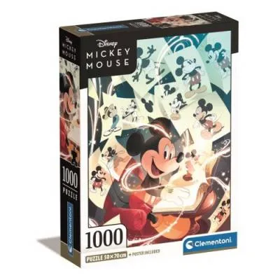 Clementoni puzzle 1000 el compact mickey mouse celebration