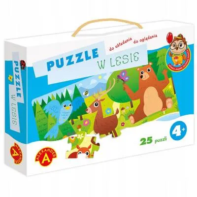 Alexander puzzle w lesie sówka mądra główka 25 el 