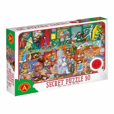 Alexander puzzle obserwacyjne z lupą 90 elem muzeum