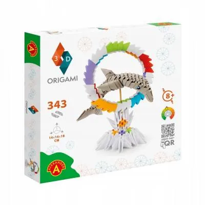 Alexander origami 3D delfin