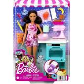 Mattel Barbie lalka kucharka z kotkiem HCD43