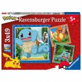 Ravensburger puzzle 3x49 el pokemon