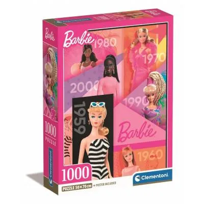 Clementoni puzzle 1000 el compact barbie 