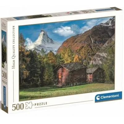 Clementoni puzzle 500 el hq charming matterhorn