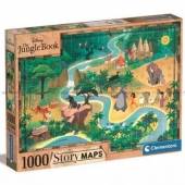 Clementoni puzzle 1000 el story maps księga dżungli