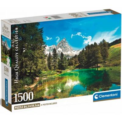 Clementoni puzzle 1500 el compact blue lake