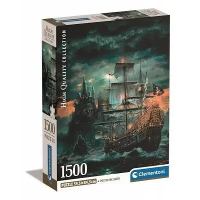 Clementoni puzzle 1500 el compact the pirates ship