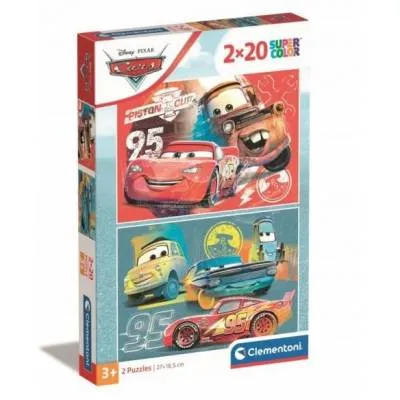 Clementoni puzzle 2x20 el super kolor cars