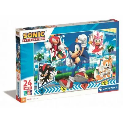 Clementoni puzzle 24 el maxi super kolor sonic