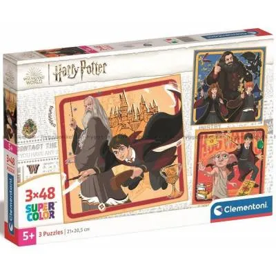 Clementoni puzzle 3x48 el super kolor harry potter