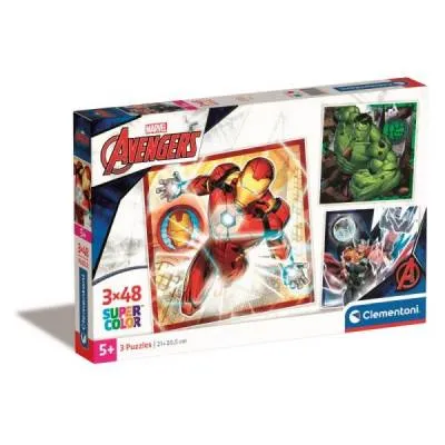 Clementoni puzzle 3x48 el super kolor the avengers