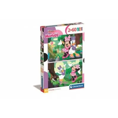 Clementoni puzzle 2x60 el super kolor minnie