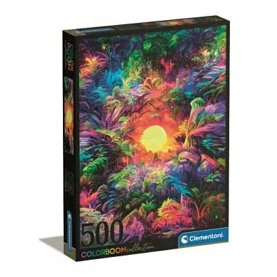 Clementoni puzzle 500 el color boom psychedelic jungle